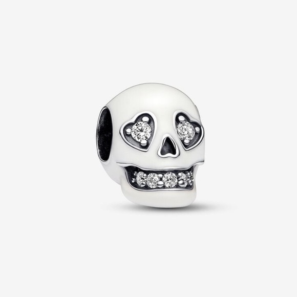 COPY - NWT Pandora Glow-in-the-dark Sparkling Skull Charm - Picture 1 of 10